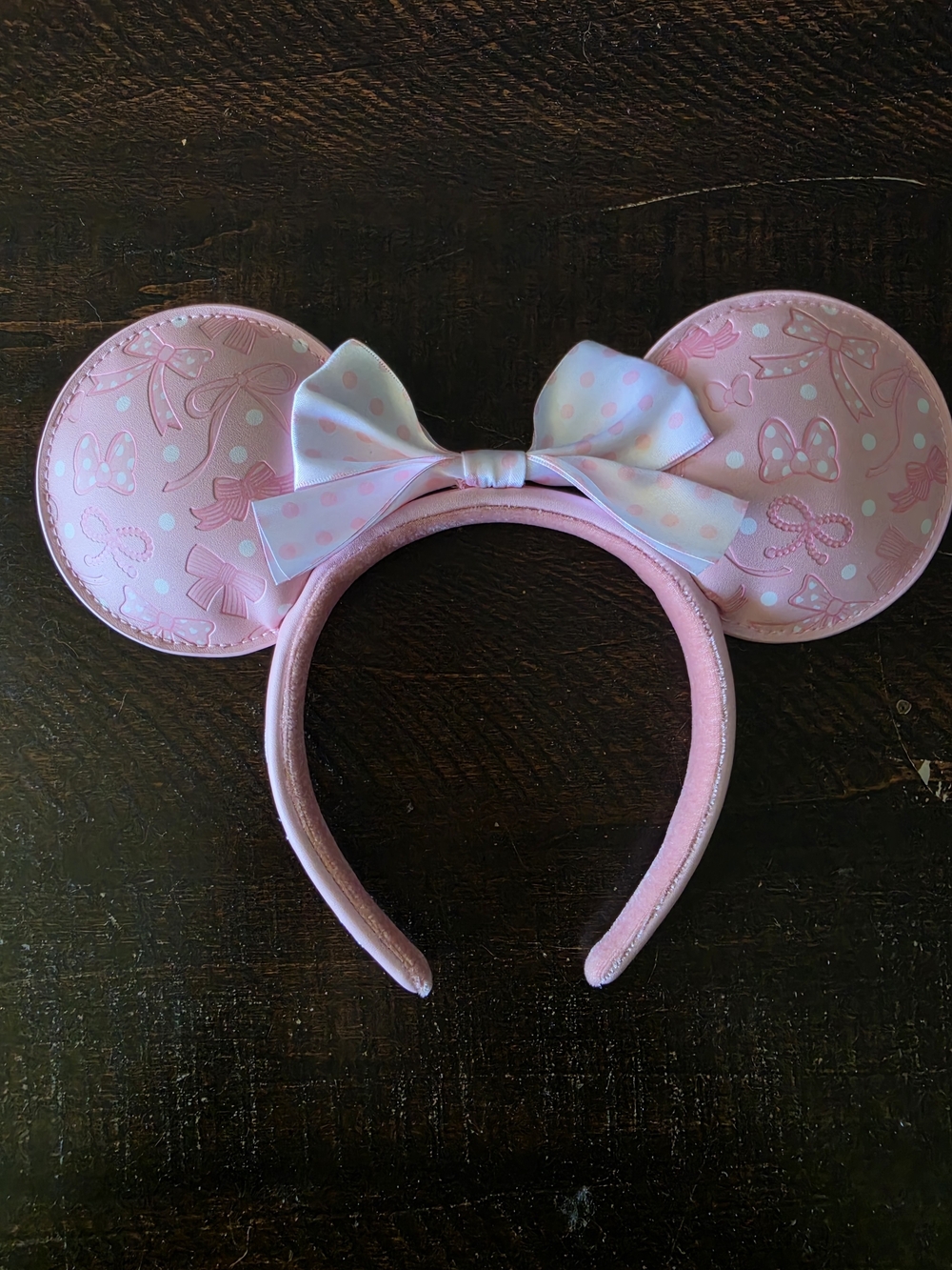 Loungefly Disney Minnie Mouse Polka Dot Pink Ears - Picture 2 of 5